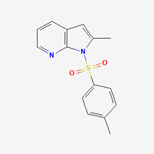 1H-Pyrrolo[2,3-b]pyridine, 2-methyl-1-[(4-methylphenyl)sulfonyl]- structure, CAS 1019436-10-2