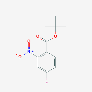 4-Fluoro-2-Nitro-Benzoic Acid Tert-Butyl Ester structure, CAS 942271-60-5
