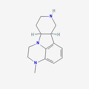 (6bR,10aS)-3-Methyl-2,3,6b,7,8,9,10,10a-octahydro-1H-pyrido[3',4':4,5]pyrrolo[1,2,3-de]quinoxaline structure, CAS 313368-85-3