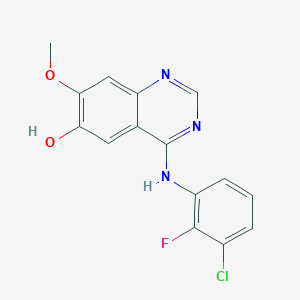 4-(3-Chloro-2-fluoroanilino)-6-hydroxy-7- methoxyquinazoline structure, CAS 612501-52-7