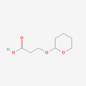 3-(tetrahydro-2H-pyran-2-yloxy) propanoic acid structure, CAS 1221443-23-7