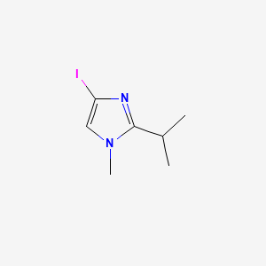 4-iodo-2-isopropyl-1-Methyl-1H-iMidazole structure, CAS 851870-24-1