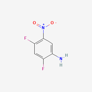 2,4-Difluoro-5-nitroaniline structure, CAS 123344-02-5