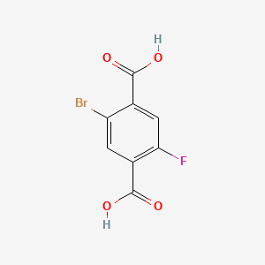 2-BroMo-5-Fluoroterephthalic acid structure, CAS 1245807-64-0