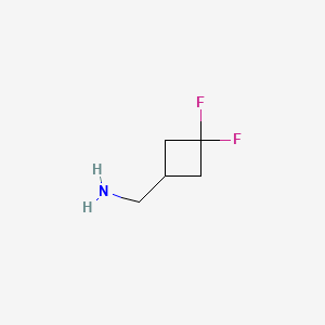 (3,3-Difluorocyclobutyl)methanamine hydrochloride structure, CAS 1159882-59-3