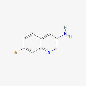 7-bromoquinolin-3-amine structure, CAS 1266322-58-0