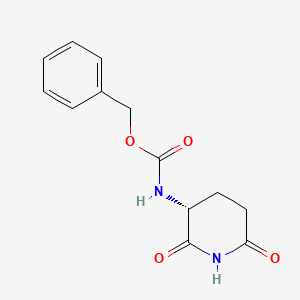 (R)-3-N-Cbz-amino-2,6-dioxo-piperidine structure, CAS 179915-11-8
