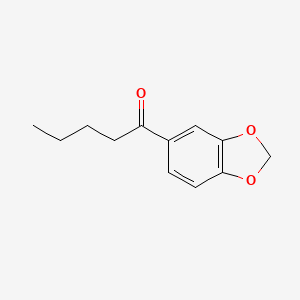 1-(benzo[d][1,3]dioxol-5-yl)pentan-1-one structure, CAS 63740-98-7
