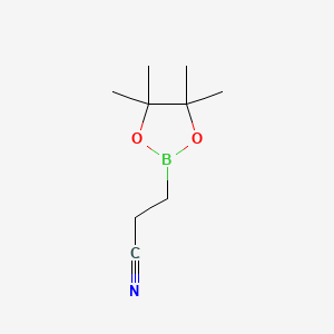 2-Cyanoethylboronic acid, pinacol ester structure, CAS 238088-31-8