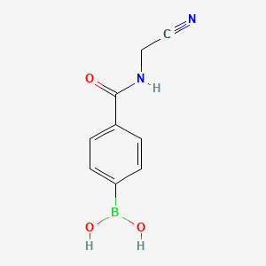 4-(cyanoMethylcarbaMoyl)phenylboronic acid structure, CAS 1056636-11-3