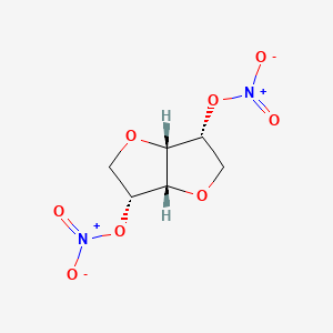 1,4:3,6-Dianhydro-D-mannitol dinitrate structure, CAS 551-43-9