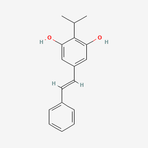 3,5-Dihydroxy-4-isopropylstilbene structure, CAS 79338-84-4
