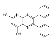 6,7-diphenyl-2-sulfanylidene-1H-pteridin-4-one structure, CAS 14892-97-8