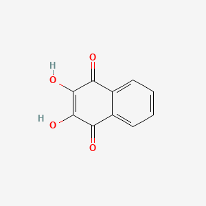 2,3-DIHYDROXY-1,4-NAPHTHOQUINONE structure, CAS 605-37-8