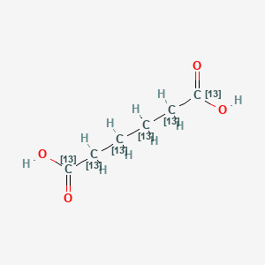 Adipic Acid-13C6 structure, CAS 942037-55-0
