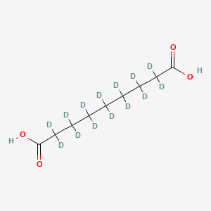 1,9-NONANEDIOIC-D14 ACID structure, CAS 119176-67-9