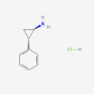 (1R,2S)-2-Phenyl-cyclopropylamine hydrochloride structure, CAS 37388-05-9