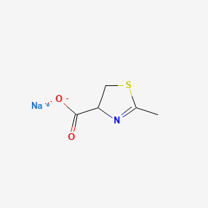 2-METHYL-2-THIAZOLINE-4-CARBOXYLIC ACID SODIUM SALT structure, CAS 15058-19-2