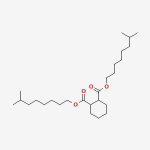 Di-isononyl-cyclohexane-1,2-dicarboxylate structure, CAS 166412-78-8
