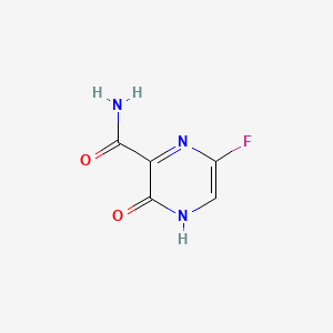 Pyrazinecarboxamide, 6-fluoro-3,4-dihydro-3-oxo- (9CI) structure, CAS 259793-96-9