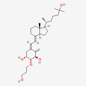 2-(3-hydroxypropoxy)-1,25-dihydroxyvitamin D3 structure, CAS 104121-92-8