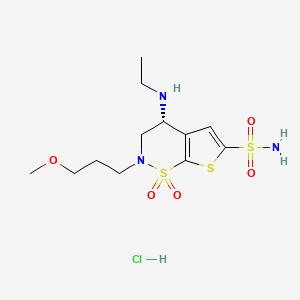 BRINZOLAMIDE HYDROCHLORIDE structure, CAS 150937-43-2
