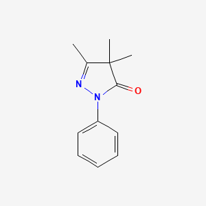 2,4-Dihydro-4,4,5-trimethyl-2-phenyl-3H-pyrazol-3-one structure, CAS 947-82-0
