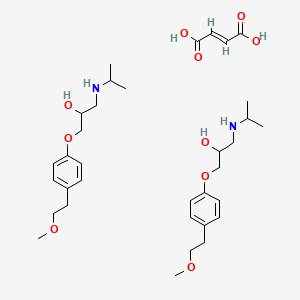 METOPROLOL FUMARATE (200 MG) structure, CAS 119637-66-0