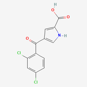 4-(2,4-DICHLOROBENZOYL)-1H-PYRROLE-2-CARBOXYLIC ACID structure, CAS 886361-05-3