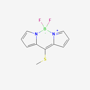 [2-[(Methylthio)(2H-pyrrol-2-ylidene)methyl]-1H-pyrrole](difluoroborane) structure, CAS 892505-41-8