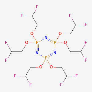 HEXAKIS(2,2-DIFLUOROETHOXY)PHOSPHAZENE structure, CAS 186817-57-2