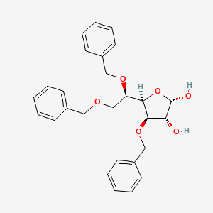 3,5,6-Tri-O-benzyl-D-glucofuranose structure, CAS 81969-62-2