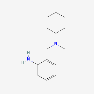 2-AMINO-N-CYCLOHEXYL-N-METHYLBENZENE METHAMINE HCL structure, CAS 57365-08-9