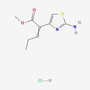 (Z)-2-Amino-alpha-propylidene-4-thiazoleacetic acid methyl ester hydrochloride structure, CAS 140128-28-5