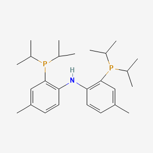 Bis[2-(di-i-propylphosphino)-4-methylphenyl]amine structure, CAS 666856-94-6