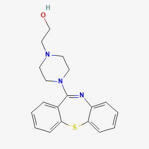Quetiapine Hydroxy Impurity structure, CAS 329216-67-3