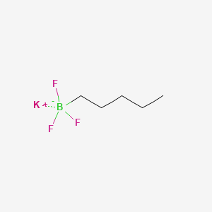 N-PENTYLTRIFLUOROBORATE POTASSIUM SALT structure, CAS 872054-60-9
