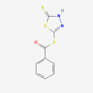 (S)-(4,5-dihydro-5-thioxo-1,3,4-thiadiazol-2-yl) benzenecarbothioate structure, CAS 51988-14-8