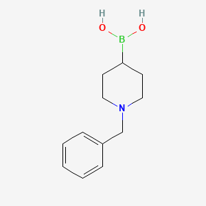 1-BENZYL-PIPERIDINE-4-BORONIC ACID structure, CAS 1251537-48-0