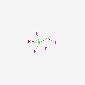 Potassium trifluoro(iodomethyl)borate structure, CAS 888711-47-5