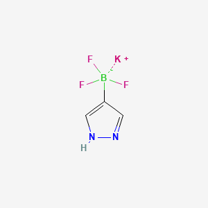 Potassium 1H-pyrazole-4-trifluoroborate structure, CAS 1111732-81-0