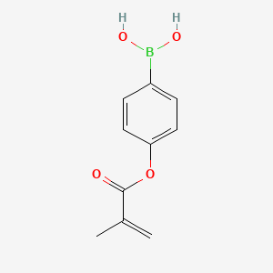 2-Propenoic acid,2-methyl-,4-boronophenyl ester structure, CAS 108305-42-6