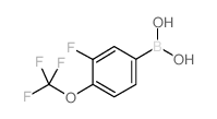 3-FLUORO-4-(TRIFLUOROMETHOXY)BENZENEBORONIC ACID structure, CAS 187804-79-1