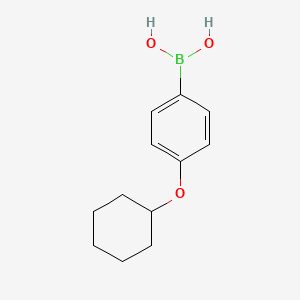 [4-(cyclohexyloxy)phenyl]boronic acid structure, CAS 570398-88-8
