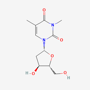 3-METHYLTHYMIDINE structure, CAS 958-74-7