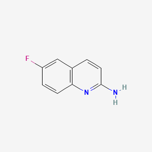 6-FLUOROQUINOLIN-2-AMINE structure, CAS 791626-57-8