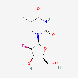 2'-Fluoro-5-methylarabinosyluracil structure, CAS 163252-36-6