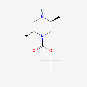 (2R,5S)-2,5-DIMETHYL-PIPERAZINE-1-CARBOXYLIC ACID TERT-BUTYL ESTER structure, CAS 309915-46-6
