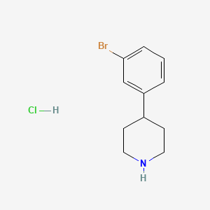 4-(3-BROMO-PHENYL)-PIPERIDINE structure, CAS 1159825-25-8