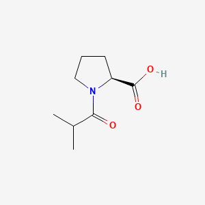 (2S)-1-[2-Methylpropanoyl]-pyrrolidine-2-carboxylic Acid structure, CAS 23500-15-4